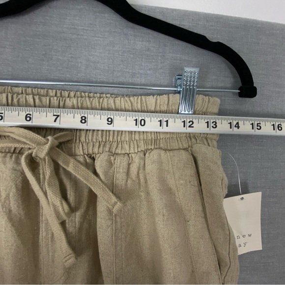 a new day Linen Blend Joggers Pants Sz Small Elastic Waist and Cuff NEW - Picture 10 of 13